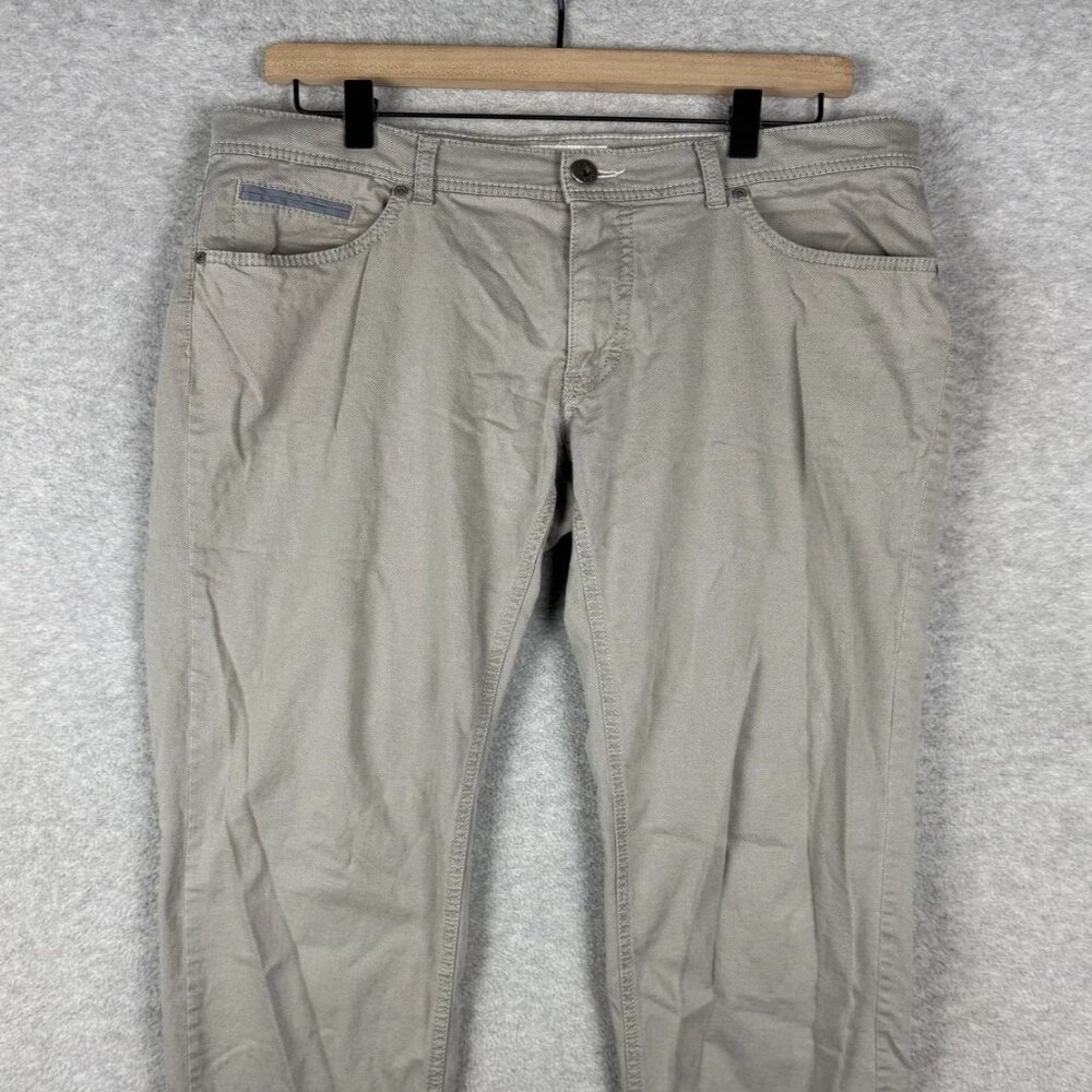 Brax Feel Good Cooper Fancy Regular Fit Pants Men's 34x34 Gray